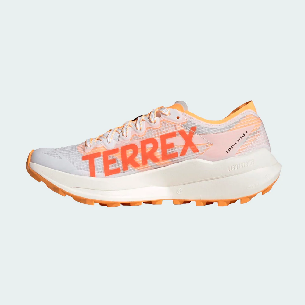 ZAPATILLAS ADIDAS TERREX AGRAVIC SPEED 2 MUJER - White / Core Black / Semi Impact Orange - Image 8