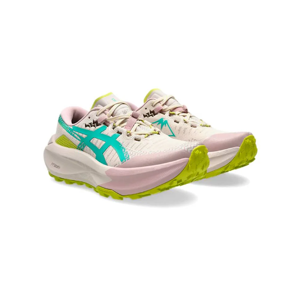 ZAPATILLAS ASICS TRABUCO MAX 5 MUJER - Mineral Beige / Aurora Green - Image 2