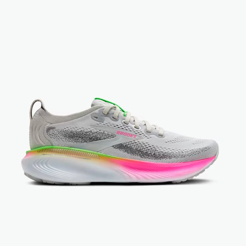 ZAPATILLAS BROOKS ADRENALINE GTS 25 MUJER - Oyster / Pink / Green