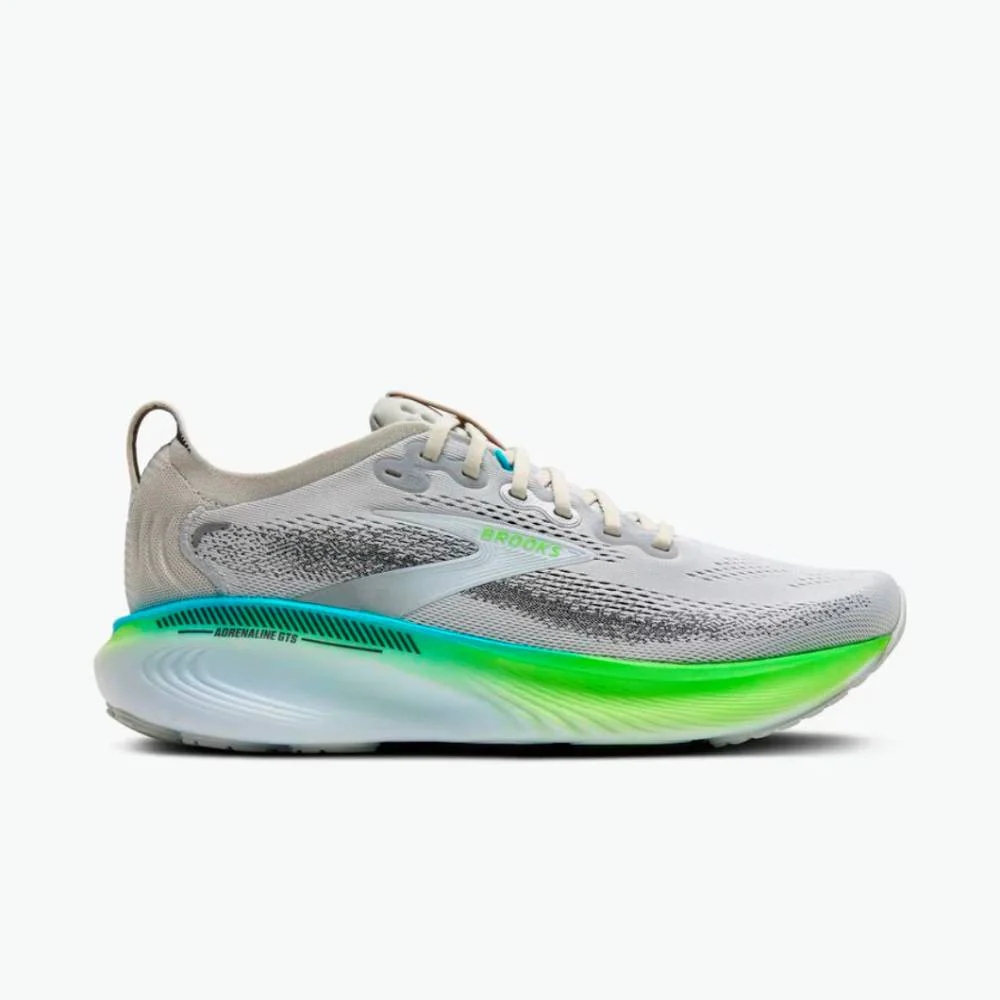 ZAPATILLAS BROOKS ADRENALINE GTS 25 - Oyster / Green Gecko / Blue