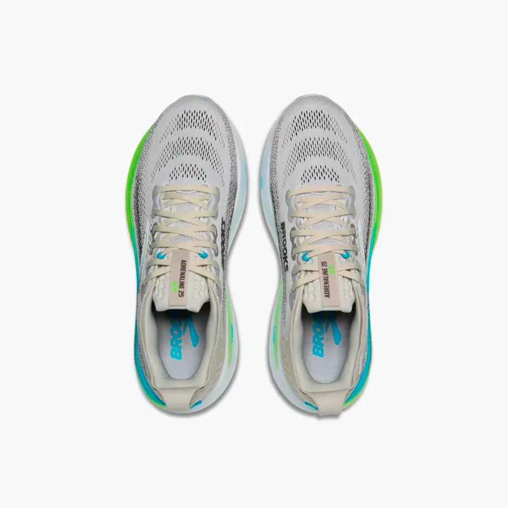 ZAPATILLAS BROOKS ADRENALINE GTS 25 - Oyster / Green Gecko / Blue - Image 3