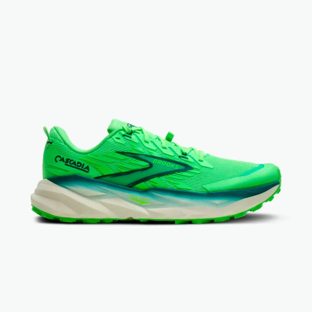 ZAPATILLAS BROOKS CASCADIA 19 - Gecko / Atlantic Deep / Bluewash