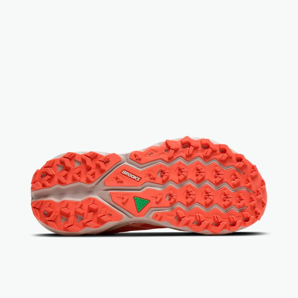 ZAPATILLAS BROOKS CASCADIA 19 MUJER - Peach Echo / Chateau / White - Image 4