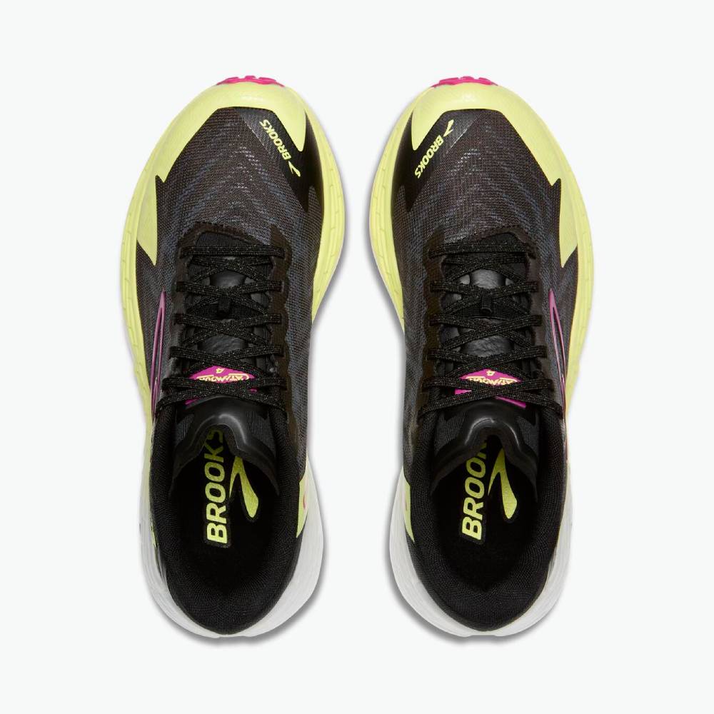 ZAPATILLAS BROOKS CATAMOUNT 4 MUJER - Grey / Black / Lime - Image 5