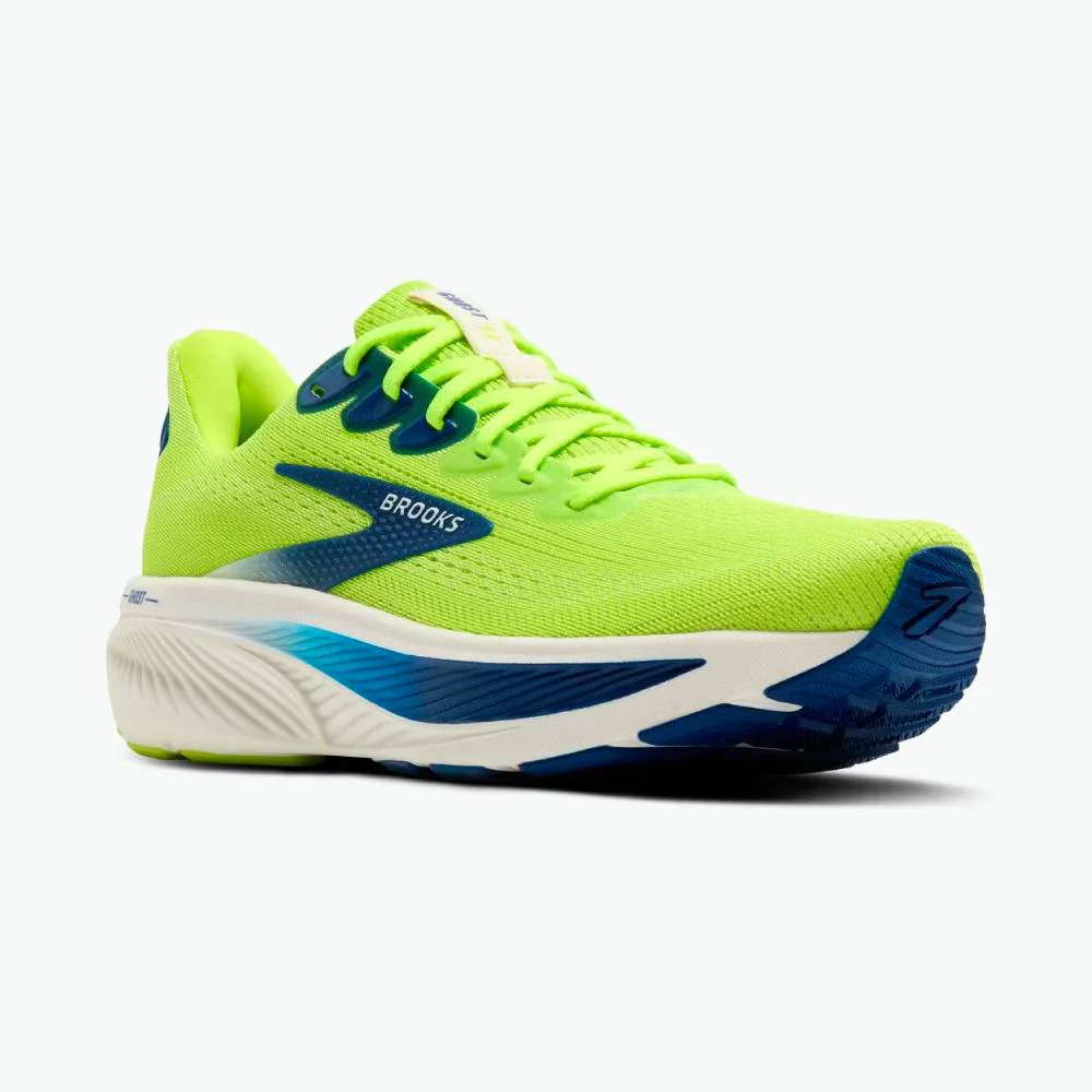 ZAPATILLAS BROOKS GHOST 17 - Acid Lime / Navy / White - Image 2