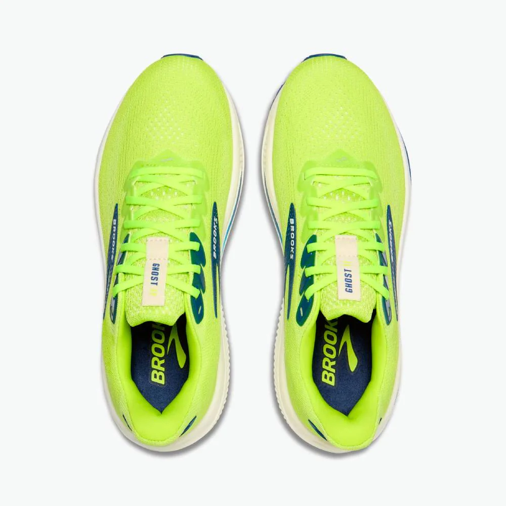 ZAPATILLAS BROOKS GHOST 17 - Acid Lime / Navy / White - Image 5