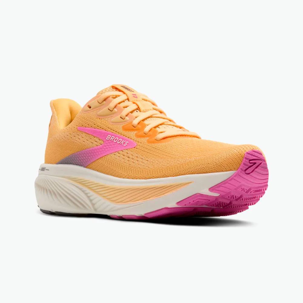 ZAPATILLAS BROOKS GHOST 17 MUJER - Apricot / Grey / Pink - Image 2
