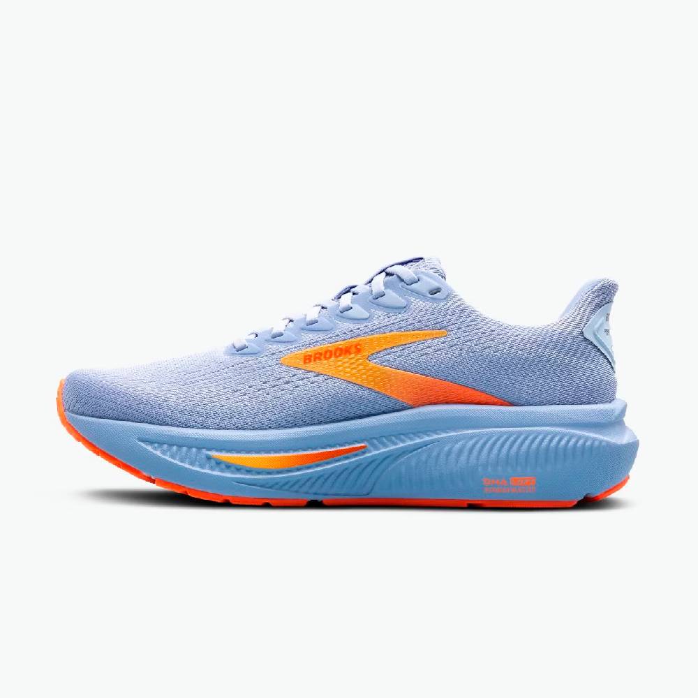 ZAPATILLAS BROOKS GHOST 17 MUJER - Blue Heron / White / Orange - Image 3