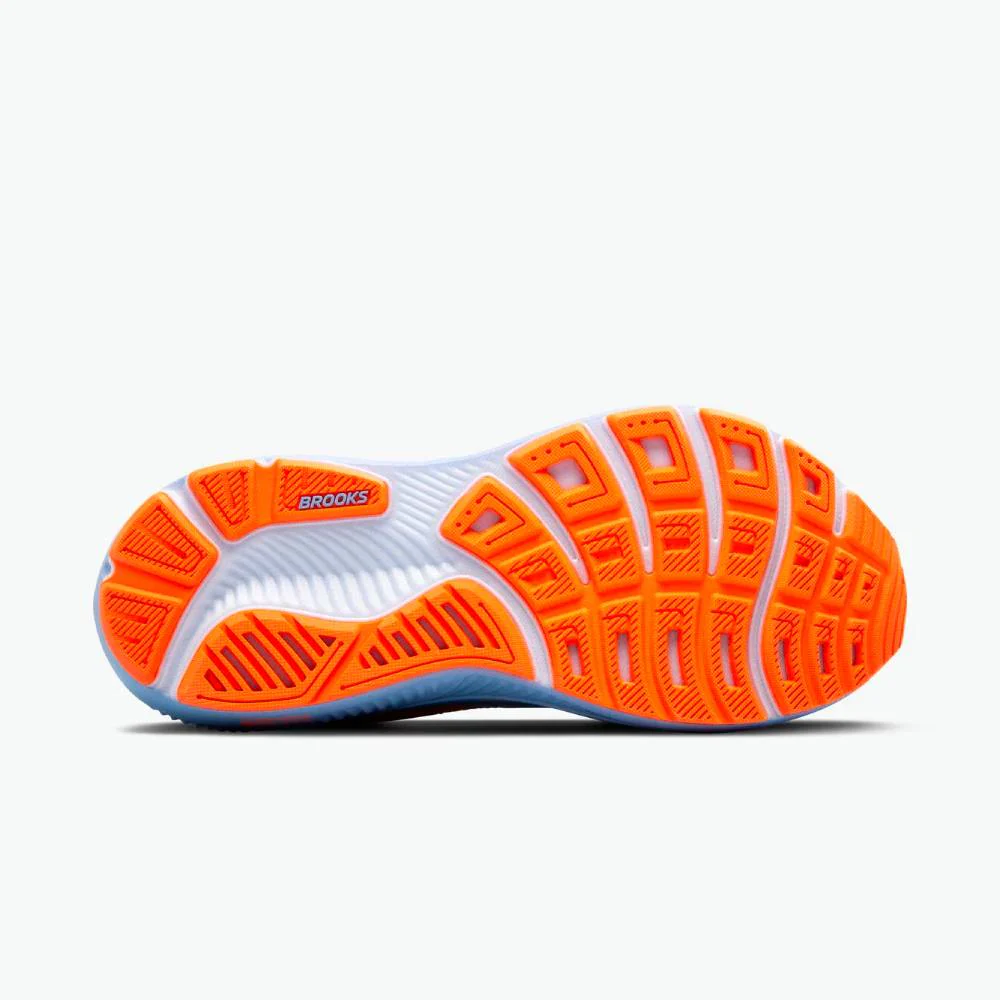ZAPATILLAS BROOKS GHOST 17 MUJER - Blue Heron / White / Orange - Image 4
