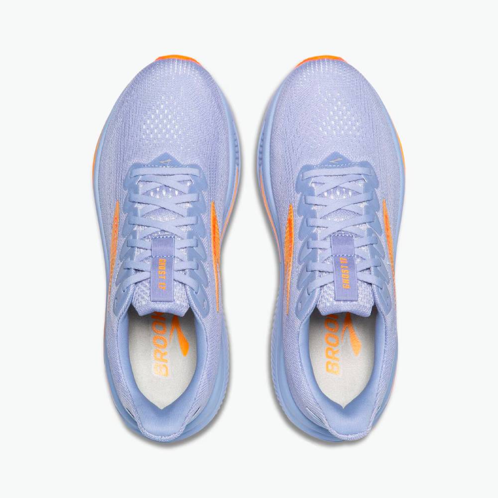 ZAPATILLAS BROOKS GHOST 17 MUJER - Blue Heron / White / Orange - Image 5