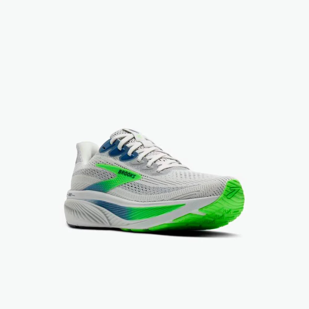 ZAPATILLAS BROOKS GHOST 17 - Oyster / Beacon Blue / Gecko - Image 2