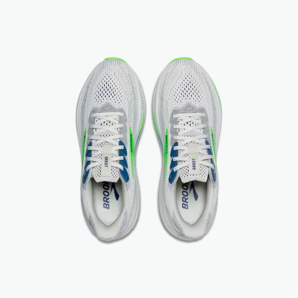 ZAPATILLAS BROOKS GHOST 17 - Oyster / Beacon Blue / Gecko - Image 3