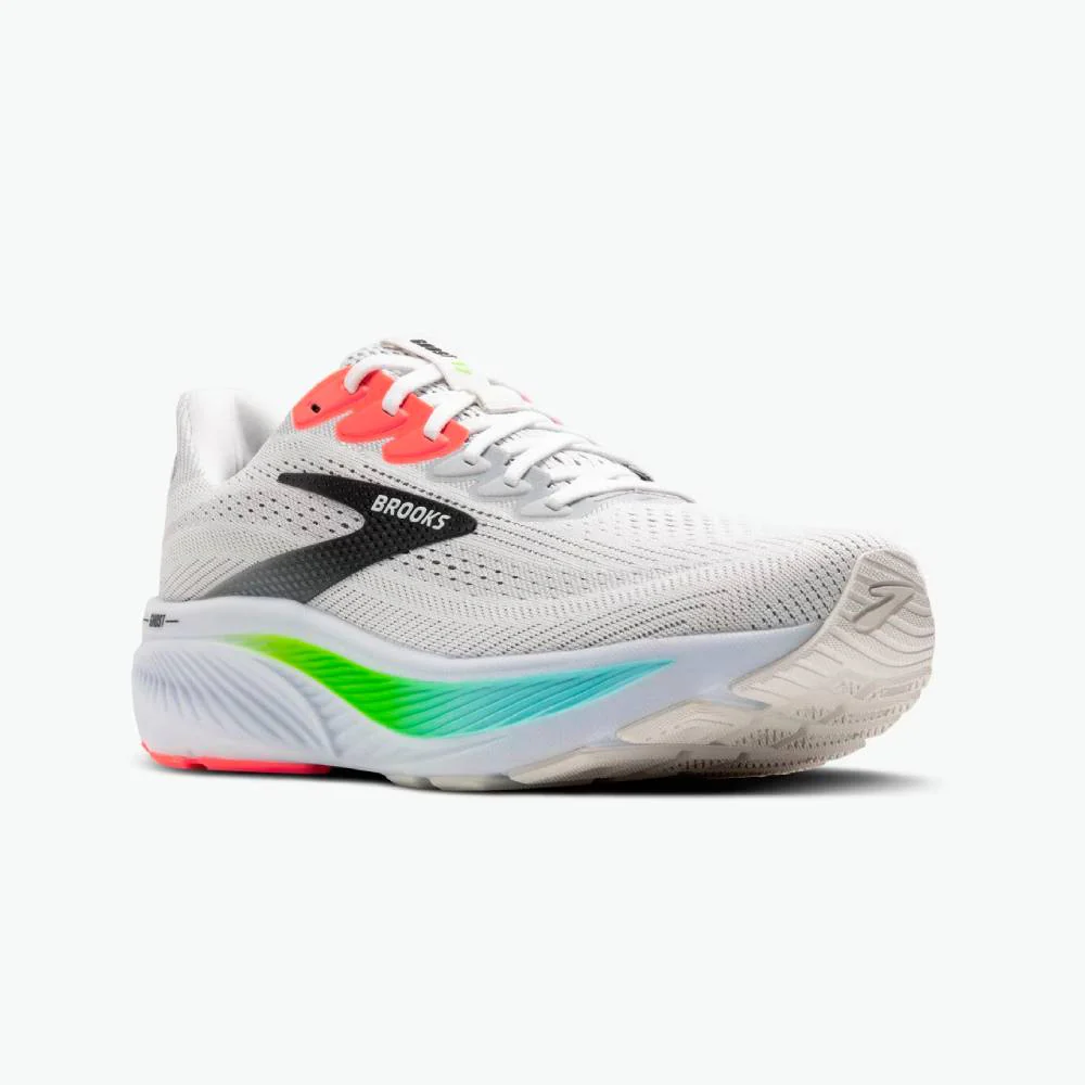 ZAPATILLAS BROOKS GHOST 17 - White / Pink Clay / Gecko - Image 2