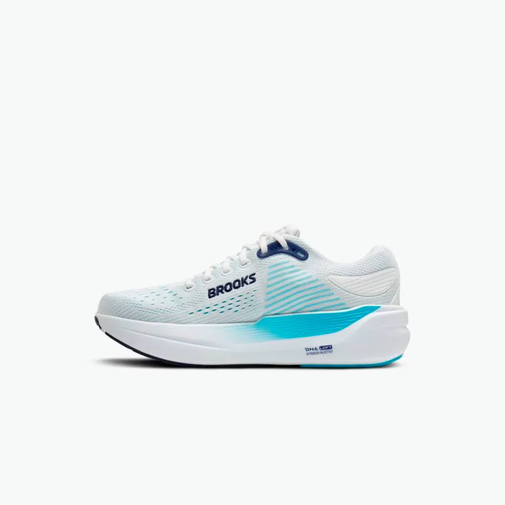 ZAPATILLAS BROOKS GHOST MAX 3 - Bright White / Beacon Blue / Teal - Image 4