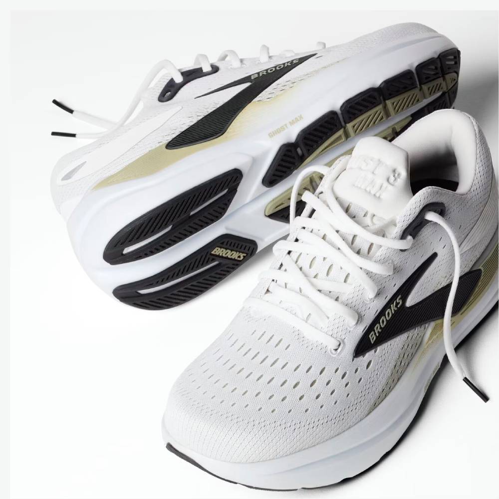 ZAPATILLAS BROOKS GHOST MAX 3 - Bright White / Tea / Black - Image 7