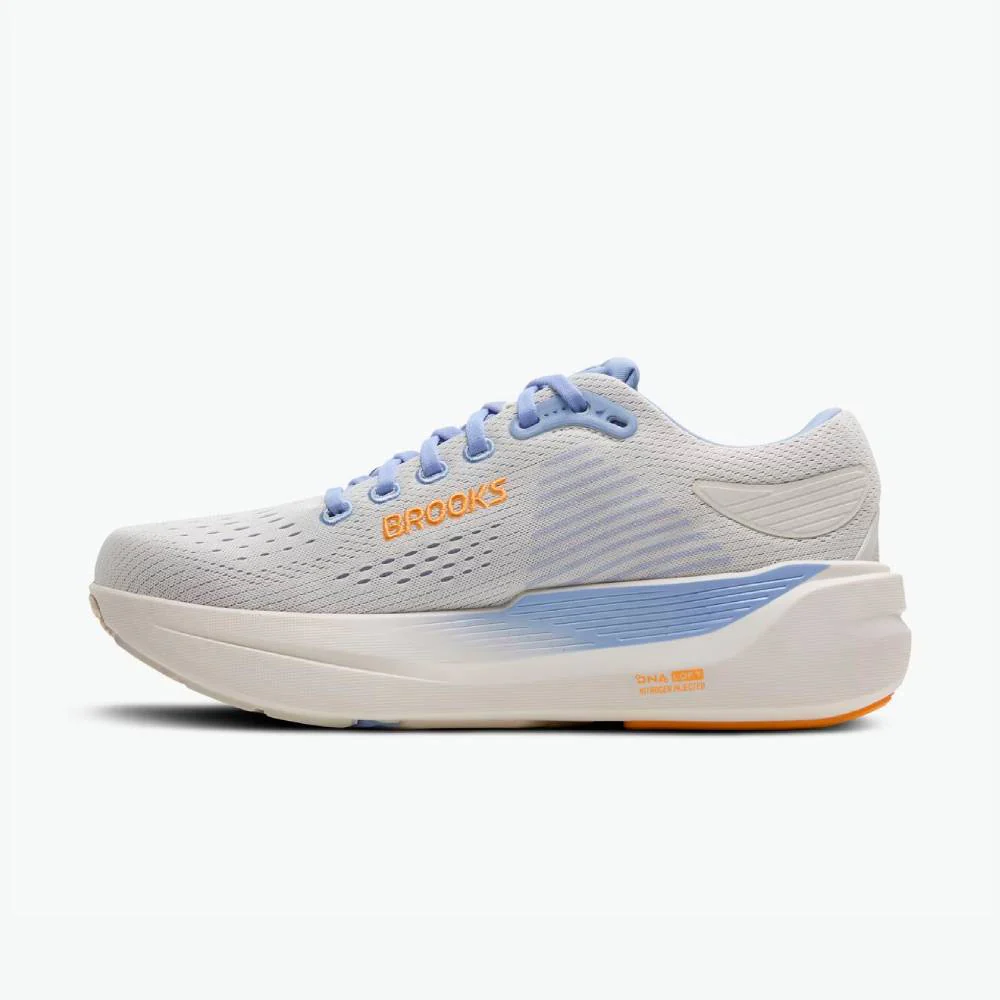 ZAPATILLAS BROOKS GHOST MAX 3 MUJER - Coconut / Blue Heron / Orange - Image 4