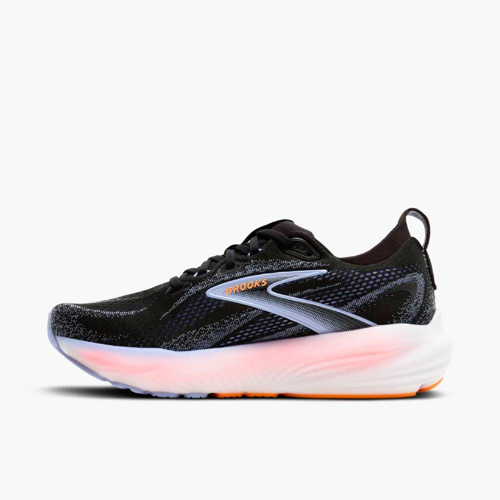 ZAPATILLAS BROOKS GLYCERIN 22 MUJER - Black / Blue Heron / Orange - Image 4