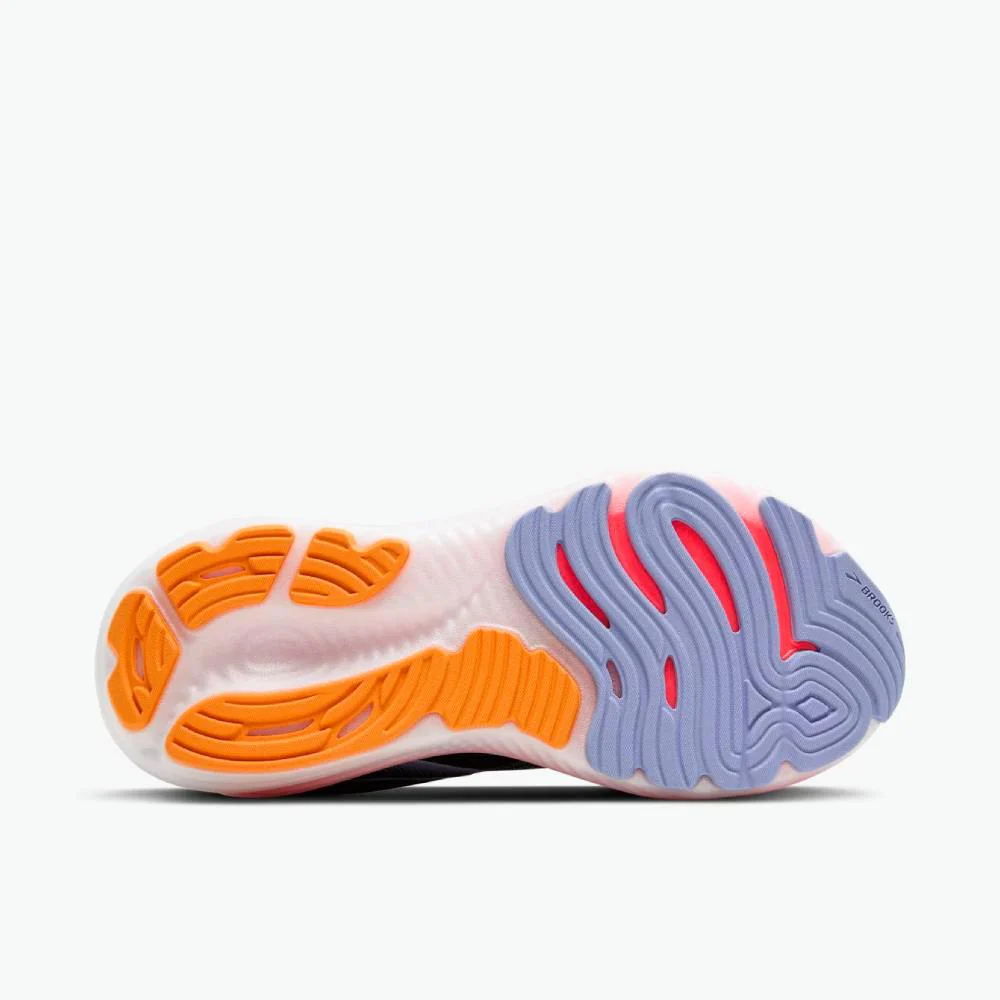 ZAPATILLAS BROOKS GLYCERIN 22 MUJER - Black / Blue Heron / Orange - Image 6