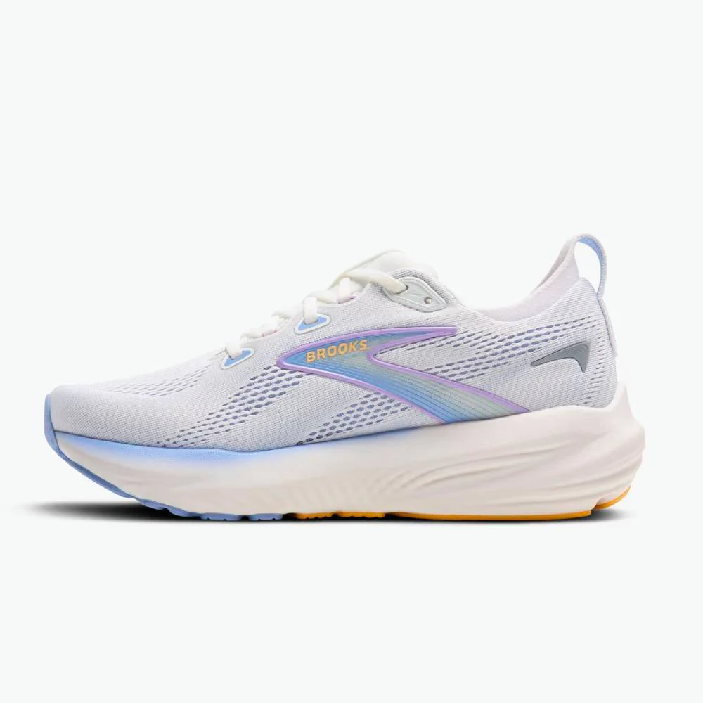 ZAPATILLAS BROOKS GLYCERIN 22 MUJER - White / Blue Heron / Apricot - Image 4