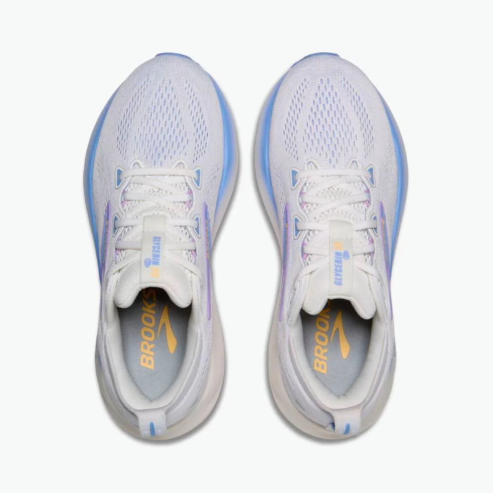ZAPATILLAS BROOKS GLYCERIN 22 MUJER - White / Blue Heron / Apricot - Image 5