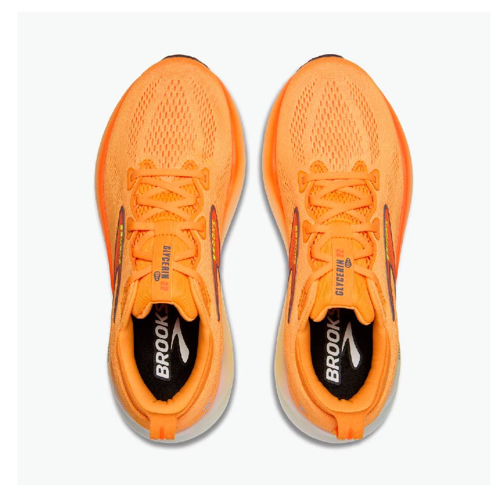 ZAPATILLAS BROOKS GLYCERIN 22 - Orange / Nightlife / White - Image 4