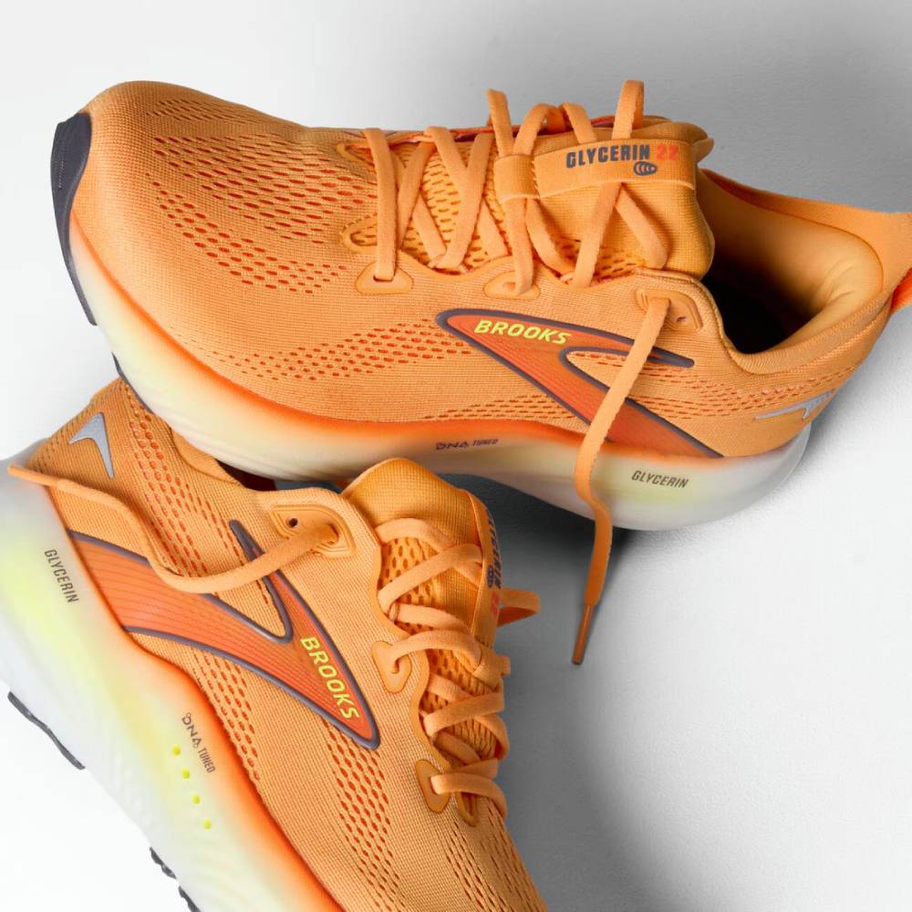 ZAPATILLAS BROOKS GLYCERIN 22 - Orange / Nightlife / White - Image 7