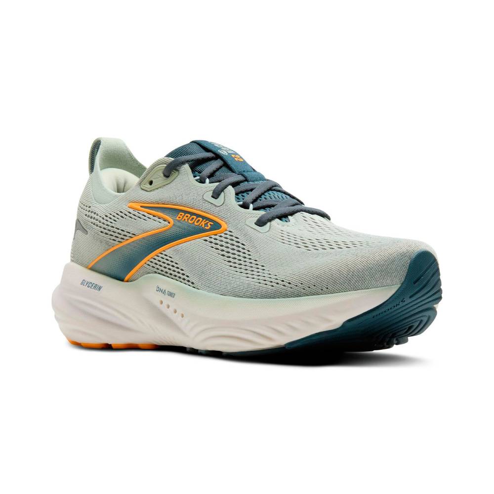 ZAPATILLAS BROOKS GLYCERIN 22 - Smoke / Stormy / Orange - Image 2