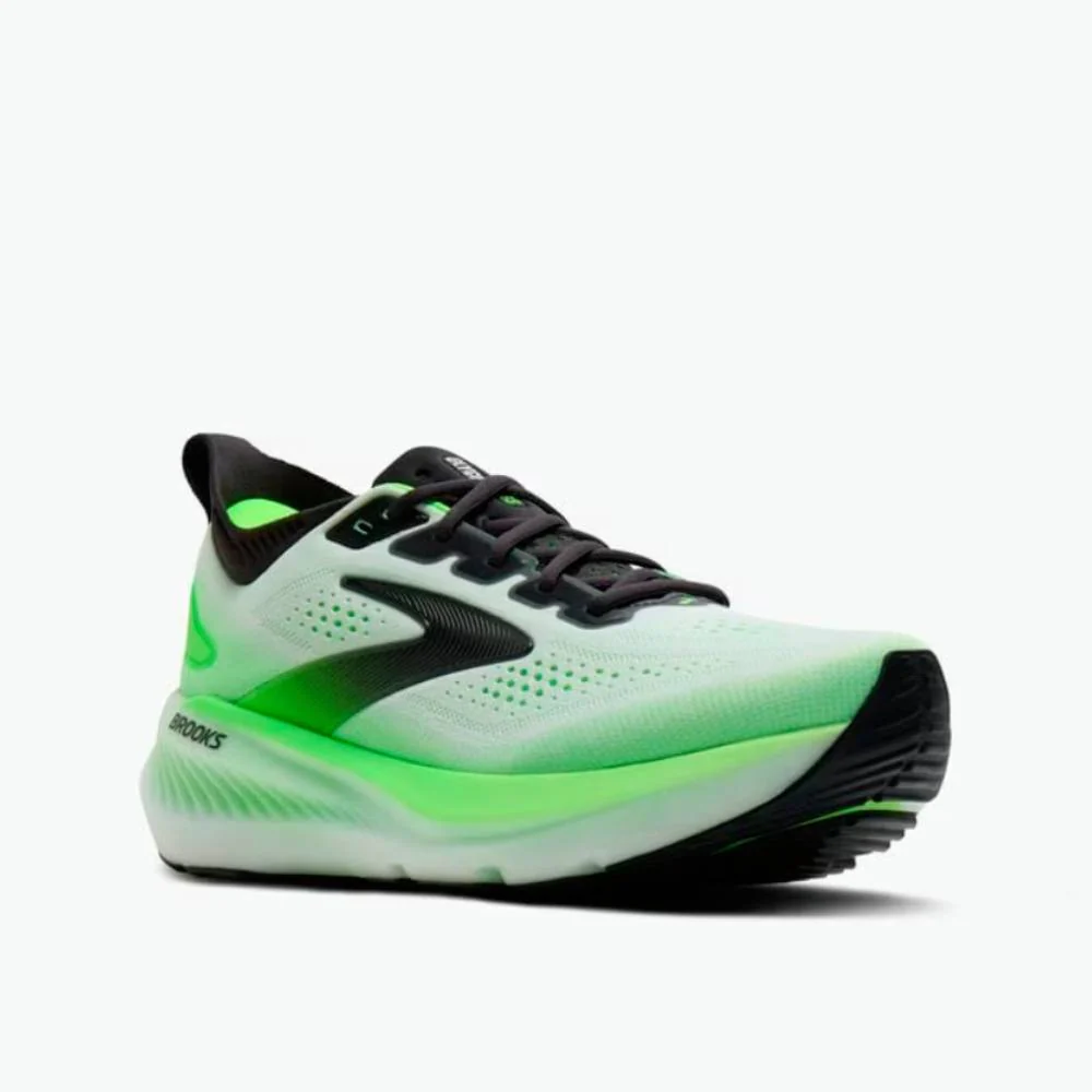 ZAPATILLAS BROOKS GLYCERIN 23 - White / Phantom / Green Gecko - Image 2
