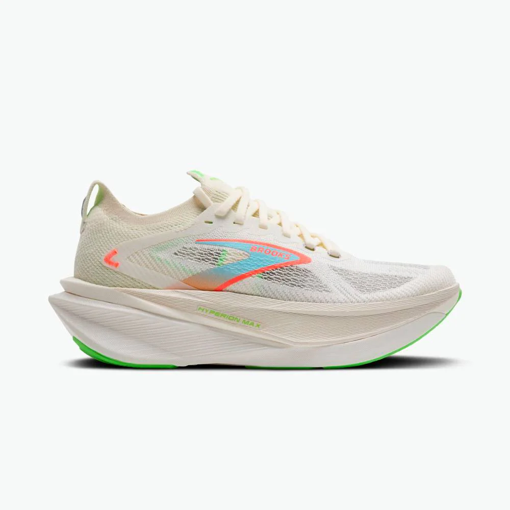 ZAPATILLAS BROOKS HYPERION MAX 3 - Coconut / Green Gecko / Pink Clay