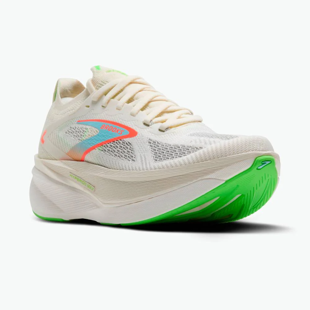 ZAPATILLAS BROOKS HYPERION MAX 3 - Coconut / Green Gecko / Pink Clay - Image 2