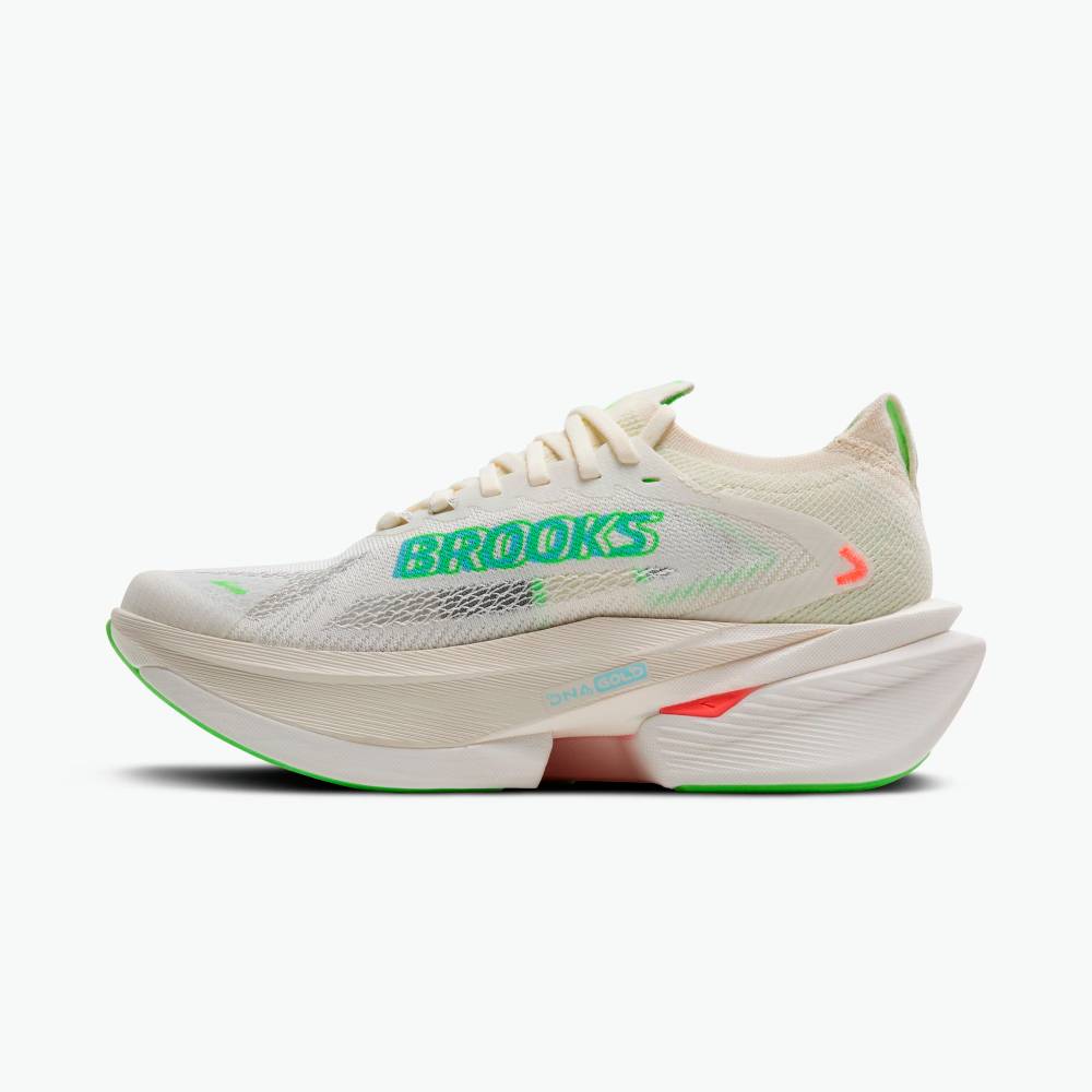 ZAPATILLAS BROOKS HYPERION MAX 3 - Coconut / Green Gecko / Pink Clay - Image 4