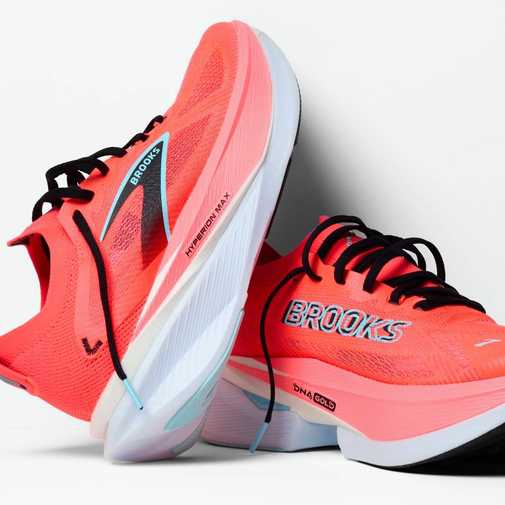 ZAPATILLAS BROOKS HYPERION MAX 3 - Fiery Coral / Black / Atomizer - Image 4