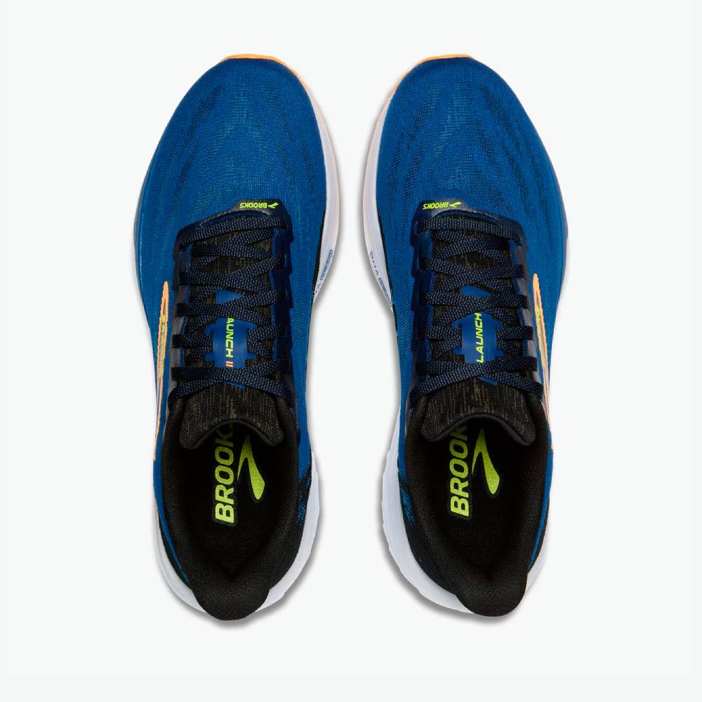 ZAPATILLAS BROOKS LAUNCH 11 - Black / Navy Peony / Orange - Image 3