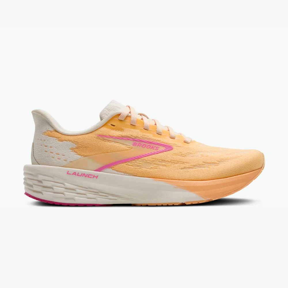ZAPATILLAS BROOKS LAUNCH 11 MUJER - Sherbert / Coconut / Pink