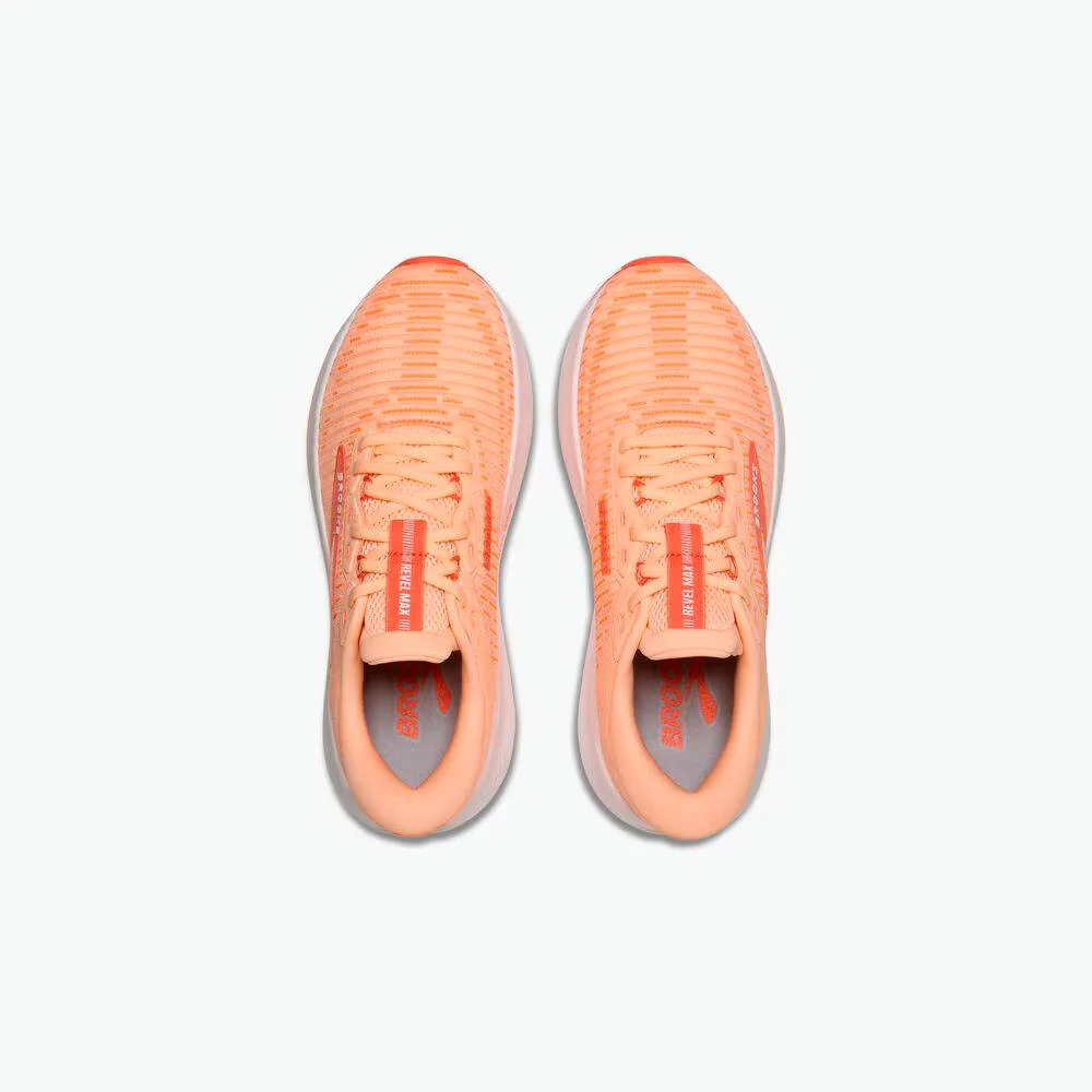 ZAPATILLAS BROOKS REVEL MAX MUJER - Peach Echo / White - Image 3