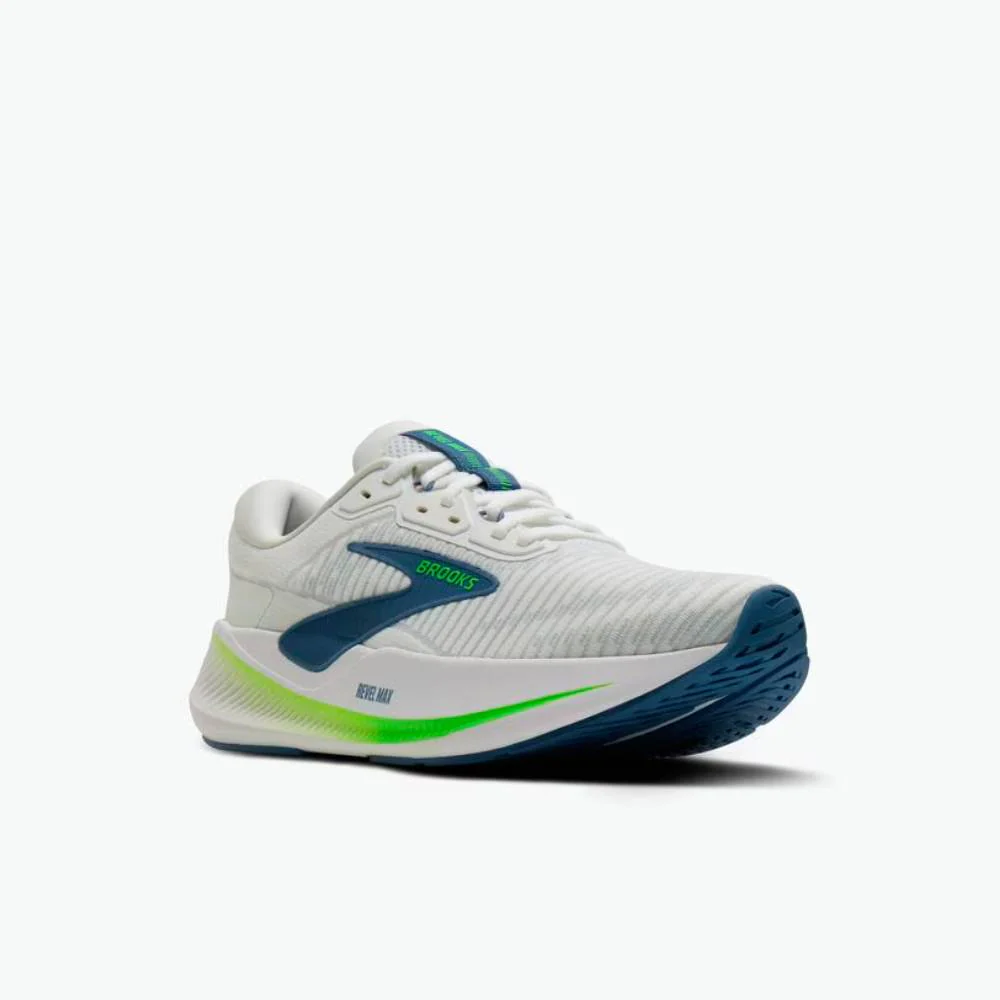 ZAPATILLAS BROOKS REVEL MAX - White / Moonlight / Green Gecko - Image 2