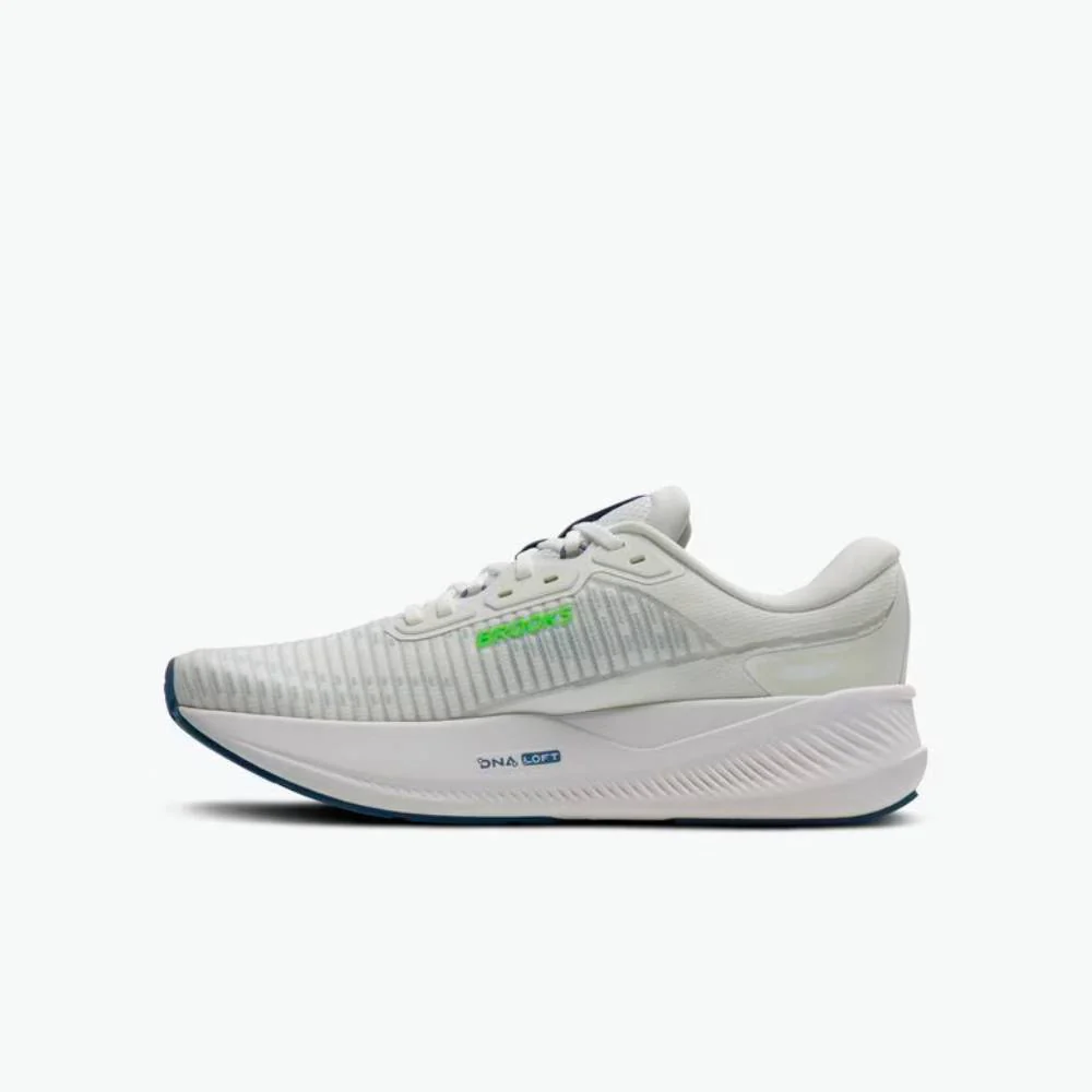 ZAPATILLAS BROOKS REVEL MAX - White / Moonlight / Green Gecko - Image 4