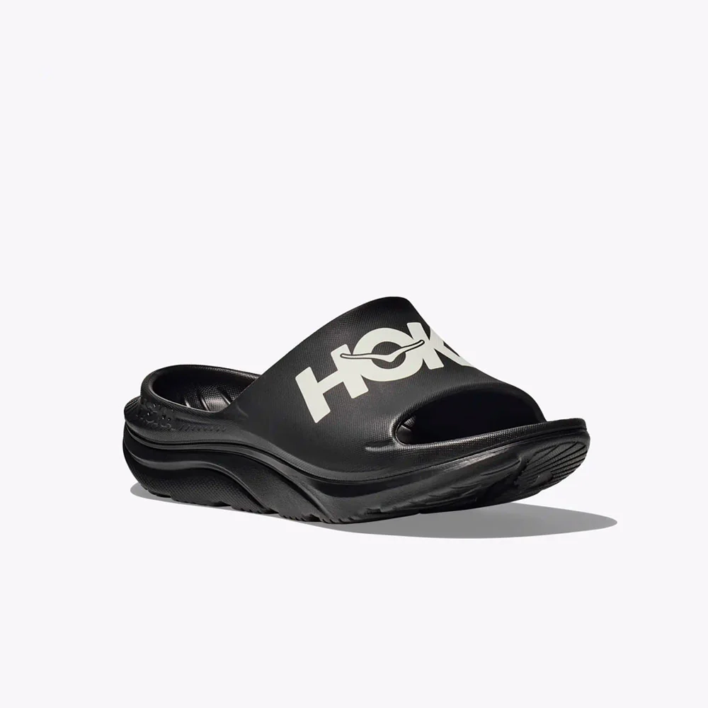 ZAPATILLAS DE RECUPERACIÓN HOKA ORA ATHLETIC SLIDE - Black / White - Image 2