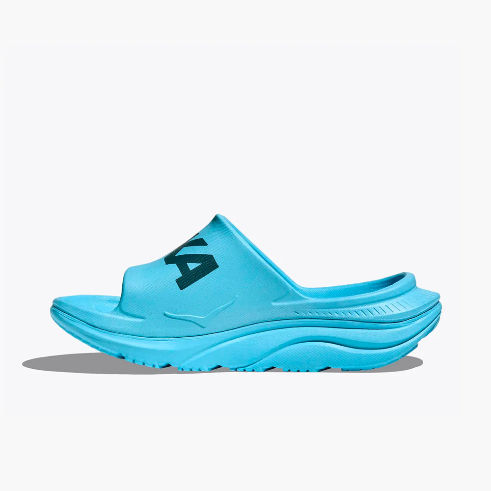 ZAPATILLAS DE RECUPERACIÓN HOKA ORA ATHLETIC SLIDE - Soaring Blue / Faded Navy - Image 3