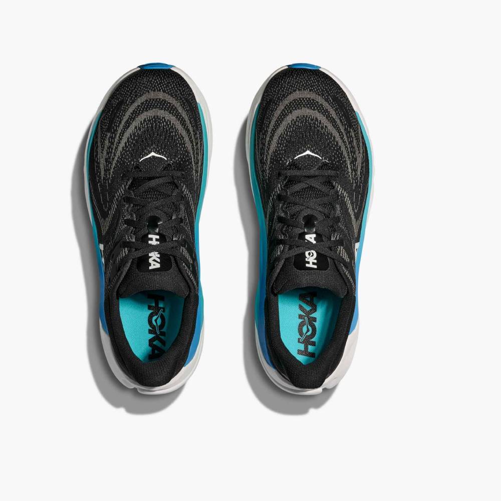 ZAPATILLAS HOKA ARAHI 8 - Black / Skyward Blue - Image 4