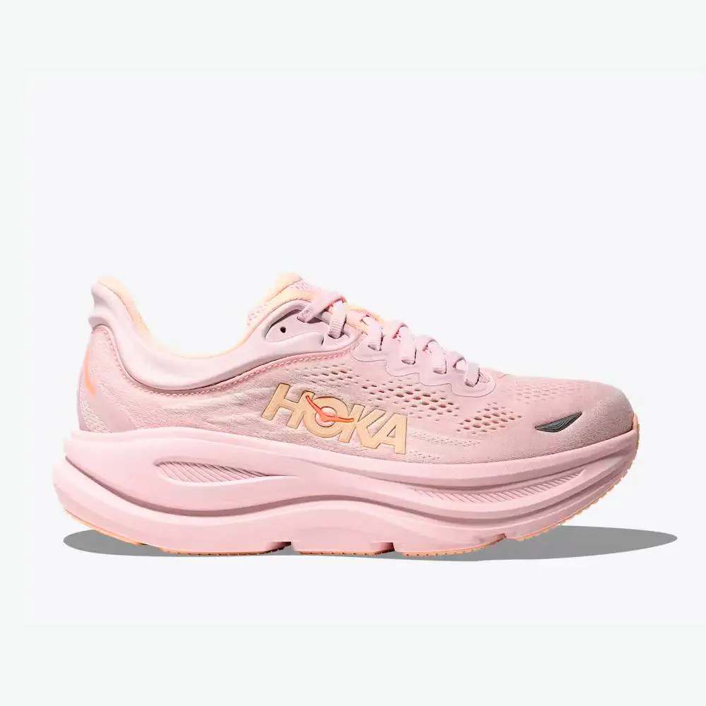 ZAPATILLAS HOKA BONDI 9 MUJER - Lilac Cream / Tangerine Glow