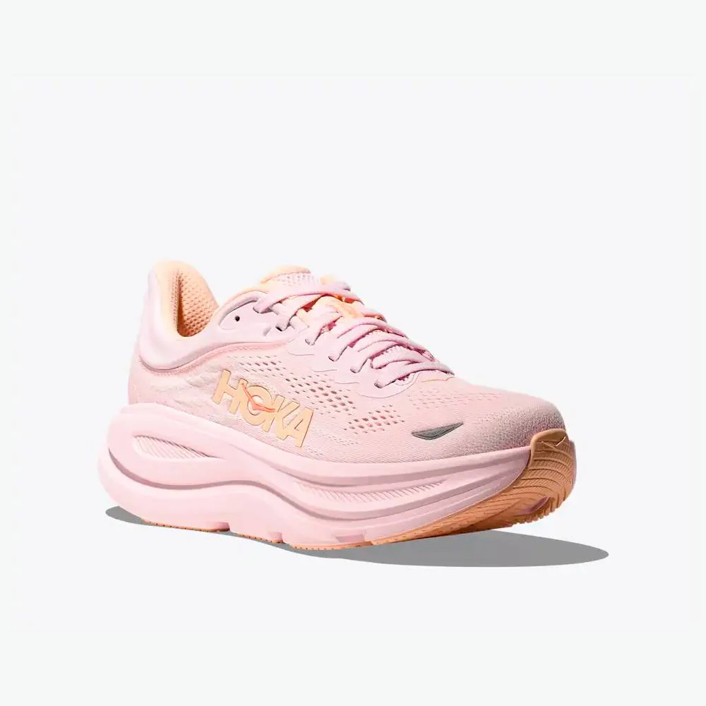ZAPATILLAS HOKA BONDI 9 MUJER - Lilac Cream / Tangerine Glow - Image 2