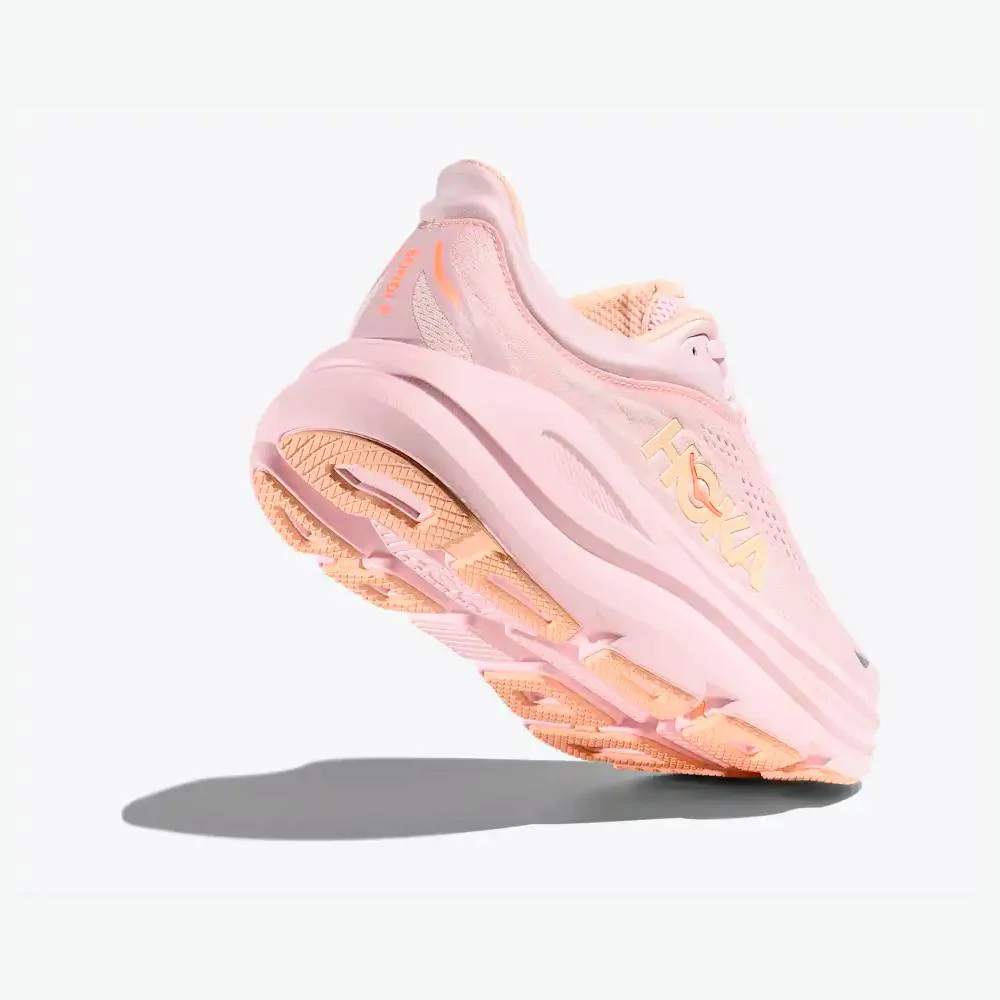 ZAPATILLAS HOKA BONDI 9 MUJER - Lilac Cream / Tangerine Glow - Image 3