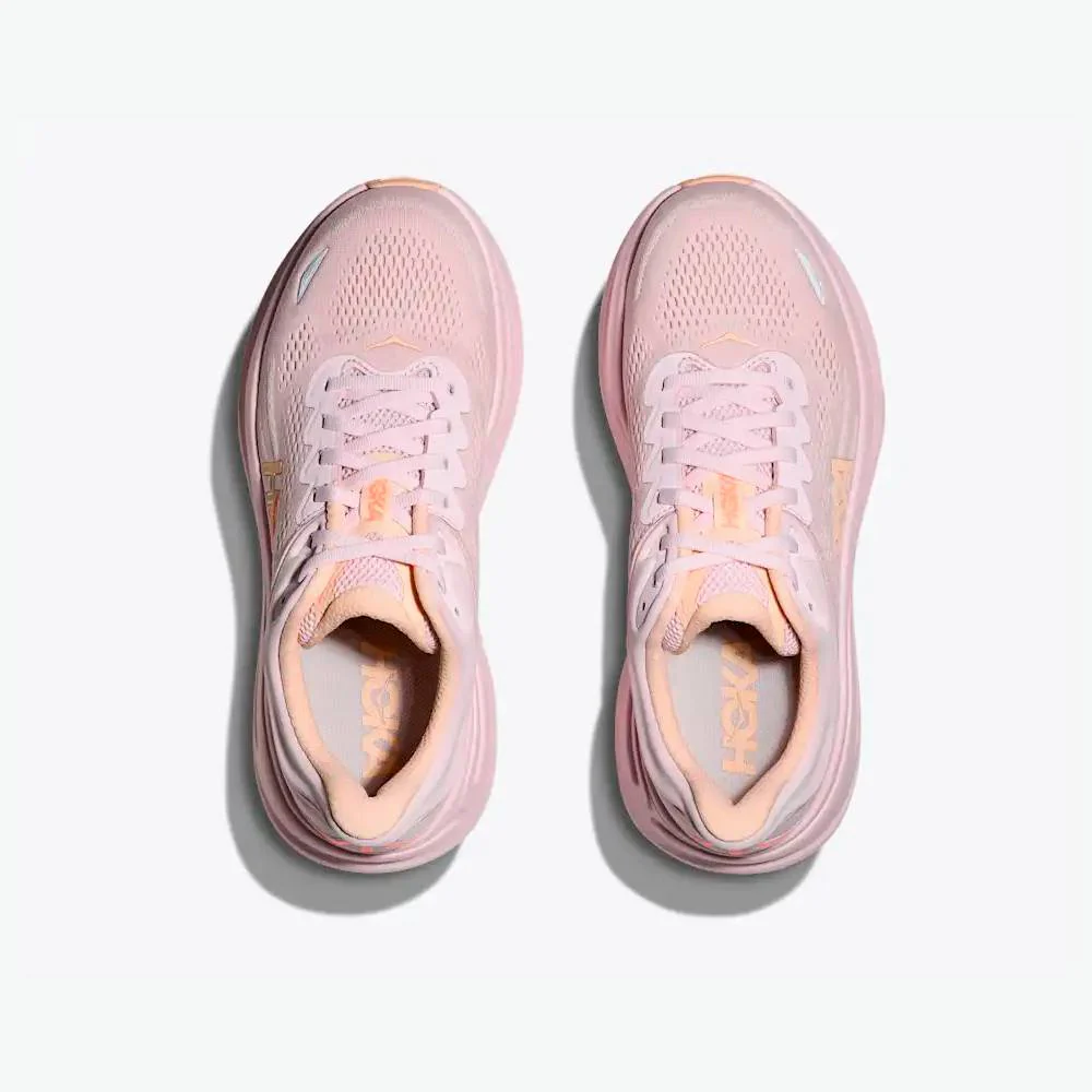 ZAPATILLAS HOKA BONDI 9 MUJER - Lilac Cream / Tangerine Glow - Image 4