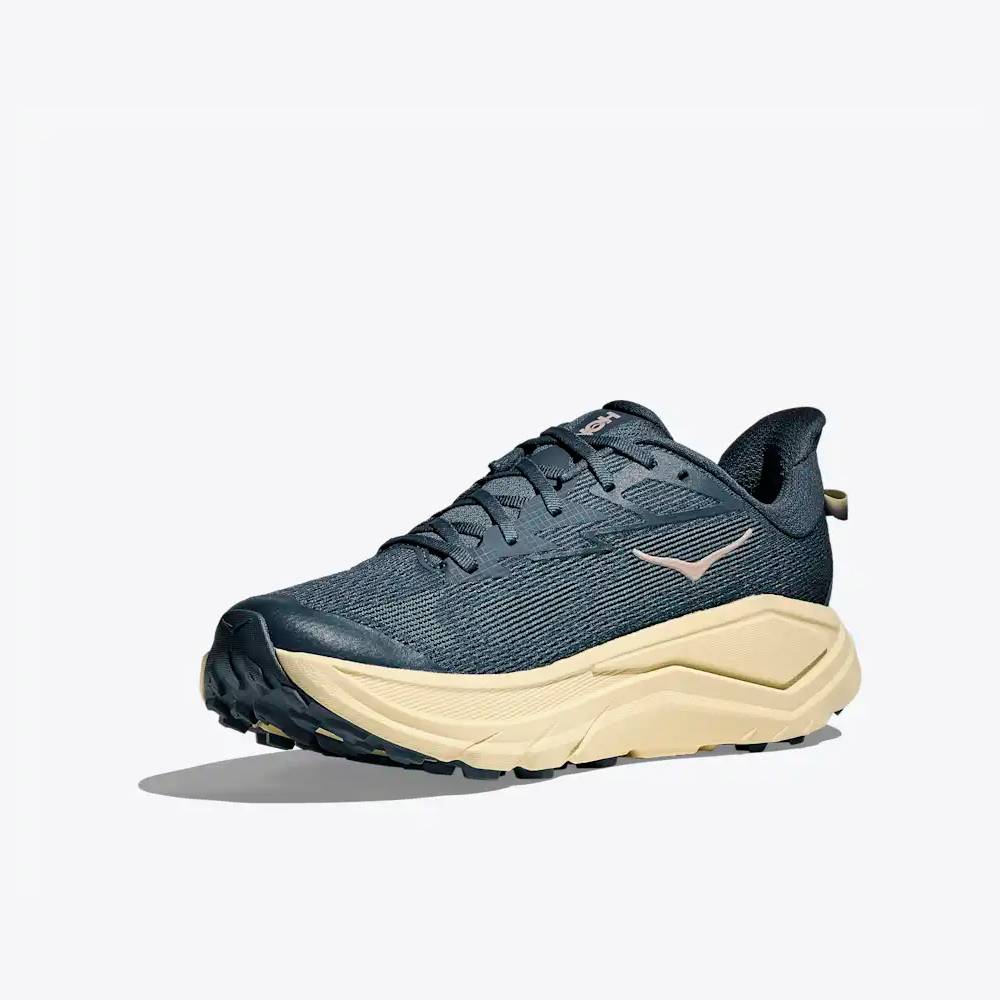 ZAPATILLAS HOKA CHALLENGER 8 - Faded Navy / Pampass Grass - Image 4