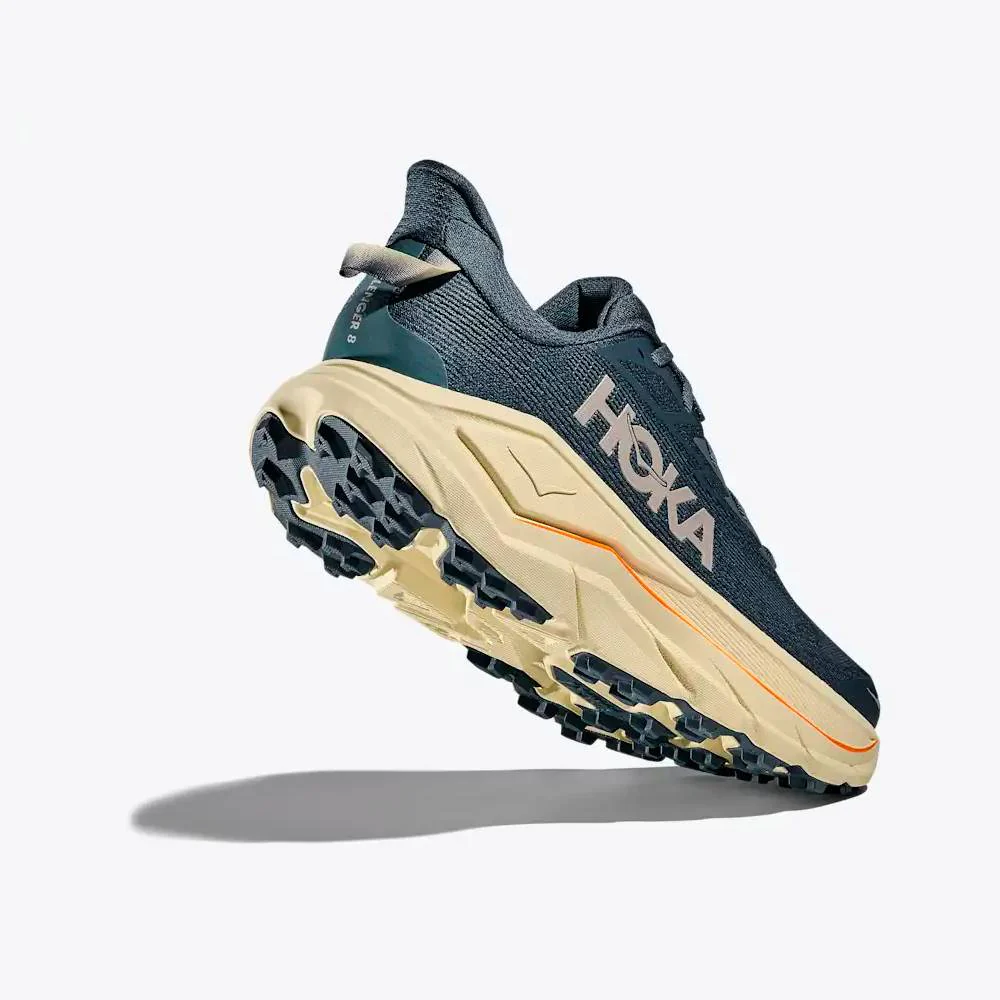 ZAPATILLAS HOKA CHALLENGER 8 - Faded Navy / Pampass Grass - Image 6