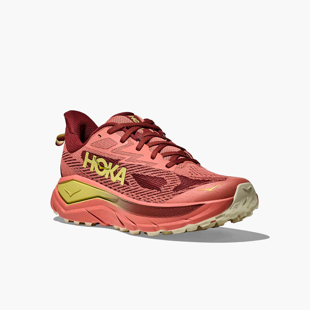 ZAPATILLAS HOKA CHALLENGER 8 MUJER - HORMA ANCHA - Blush / Dark Cedar - Image 5