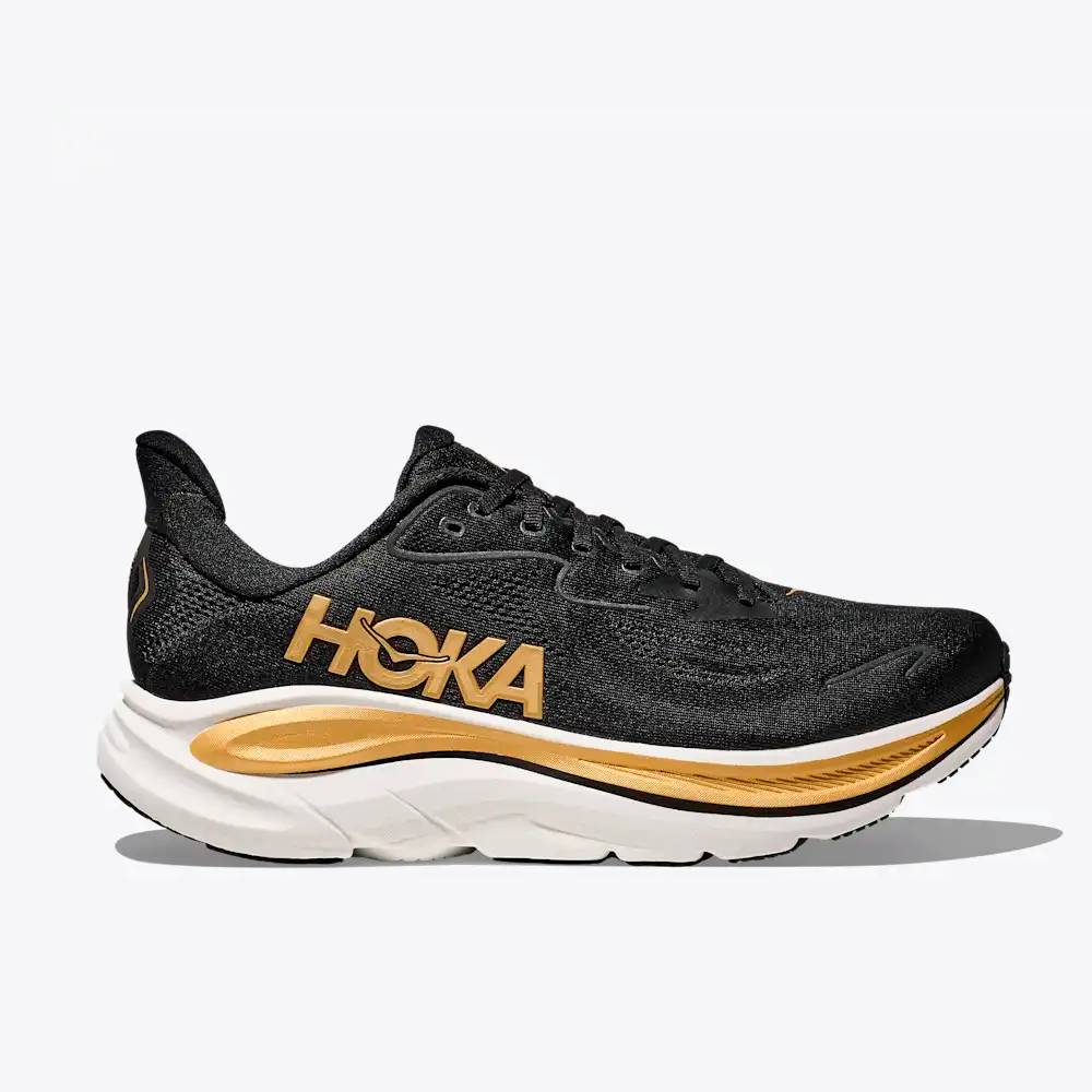 ZAPATILLAS HOKA CLIFTON 10 - Black / Gold