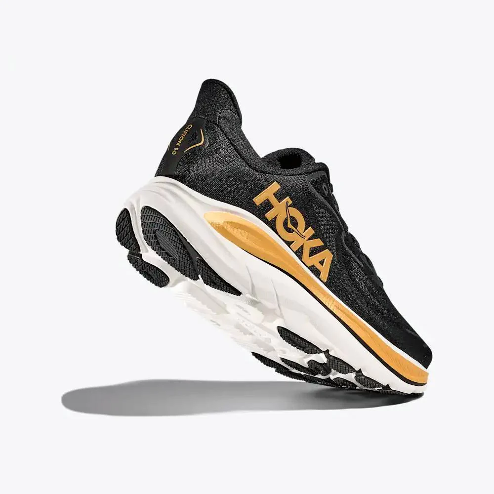 ZAPATILLAS HOKA CLIFTON 10 - Black / Gold - Image 2