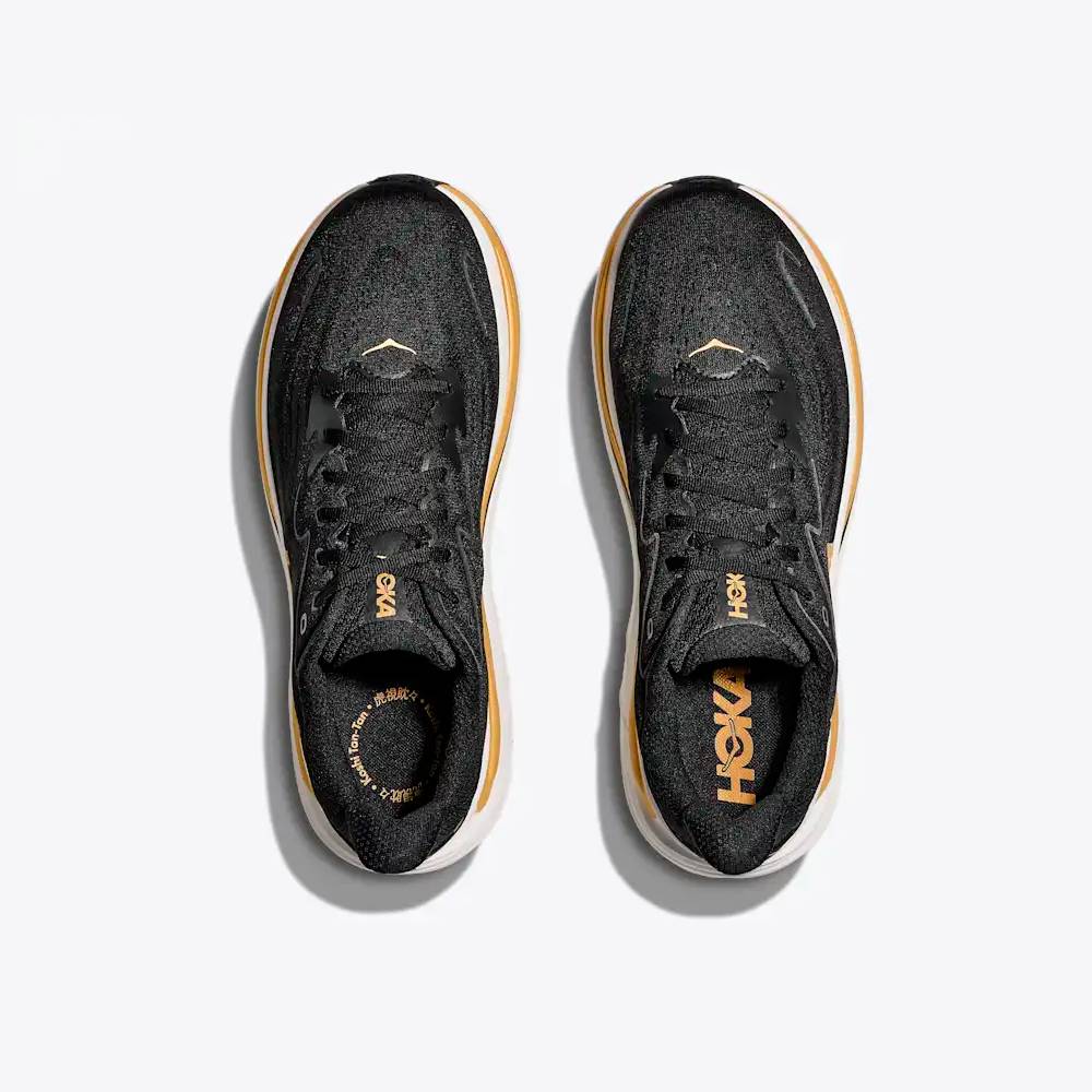 ZAPATILLAS HOKA CLIFTON 10 - Black / Gold - Image 3